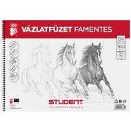 Student Spirál famentes vázlatfüzet B/4