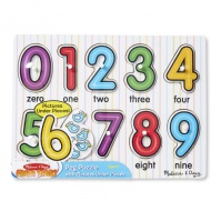 Számok fa puzzle fogantyúval - Melissa &amp; Doug