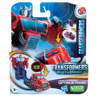 Transformers Earthspark egylépésben átalakuló Optimus Prime figura 10cm - Hasbro