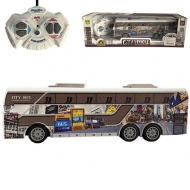 RC Távirányítós Travel City Busz fénnyel 27MHz 1/32-es méretarány 25cm