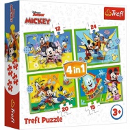 Mickey egér és a barátai 4 az 1-ben puzzle - Trefl