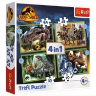 Jurrasic World 4 az 1-ben puzzle - Trefl