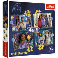 Disney Wish: Kívánság 4 az 1-ben puzzle - Trefl