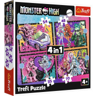 Monster High: Felvillanyozó nap 4 az 1-ben puzzle - Trefl