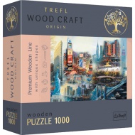 Wood Craft: New York kollázs 1000db-os prémium fa puzzle - Trefl