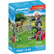 Playmobil: Tűzoltó állatmentés közben (71467)