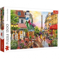 Virágos párizs 1500db-os puzzle - Trefl