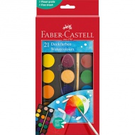 Faber-Castell: Vízfesték 21db-os szett 30mm-es korongokkal