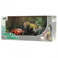 World Of Animals: Dinoszauruszok 4db-os játékszett