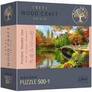 Wood Craft: Central Park Manhattan New York fa puzzle 500+1db-os - Trefl