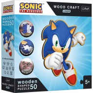 Wood Craft Junior: Sonic a sündisznó fa puzzle 50db-os - Trefl