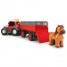 ABC: Massey Ferguson állatszállító traktor fénnyel és hanggal - Simba Toys