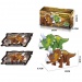 Elemes triceratops figura fénnyel 25cm