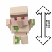 Minecraft: Reveal Vasgólem minifigura fehér kard alakú tárolóban - Mattel