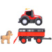 ABC Massey állatszállító traktor lóval - Simba Toys